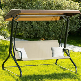 Baizoy wind-stable swing cover staying in place outdoors