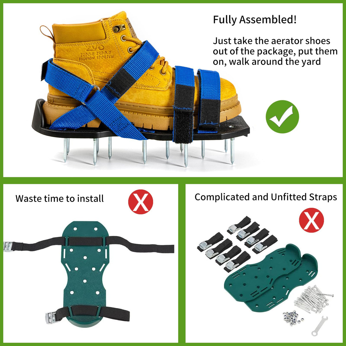 Bakulala durable base and anti-corrosive design for long-lasting lawn wear.