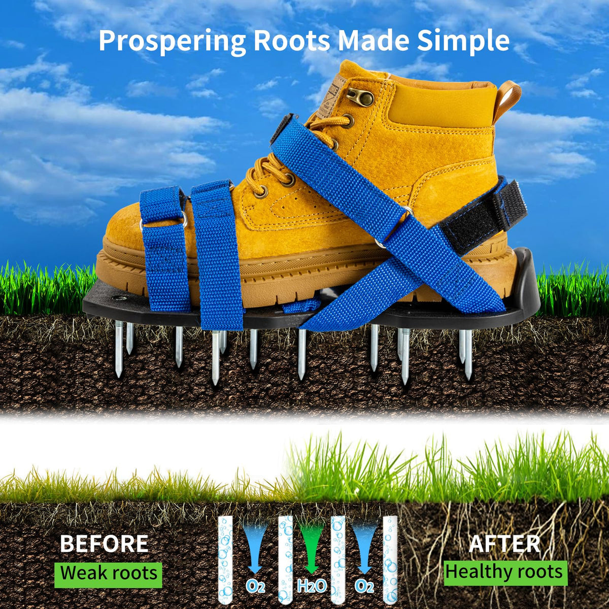 Bakulala aerator shoes come fully assembled for immediate use.