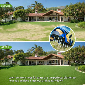 Bakulala lawn aerator shoes suit clay, sand, and loam soils.