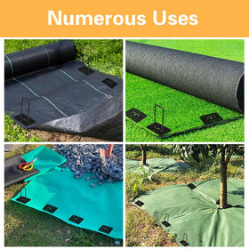 Durable Bakulyor steel stakes with protective black coating for outdoor use