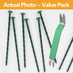 Bakulyor rust resistant 6-inch stakes withstand outdoor use