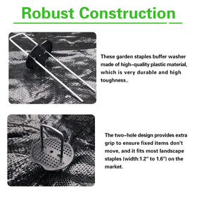 Bakulyor installation-ready washers help stabilize stakes during setup