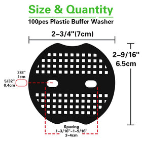 Bakulyor two-hole design shield for extra grip on landscape staples