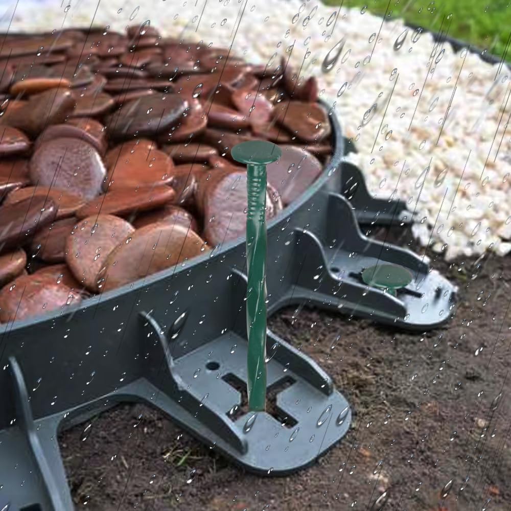 Bakulyor weed barrier anchors provide firm border hold
