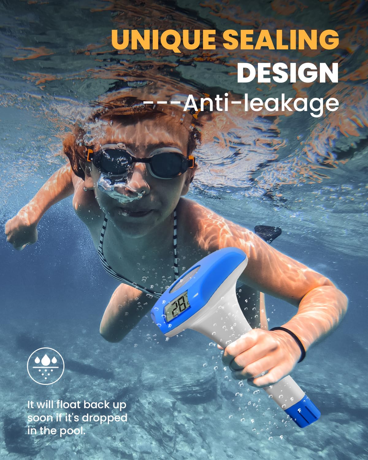 Baldr shatterproof ABS body withstands sun and water quality changes