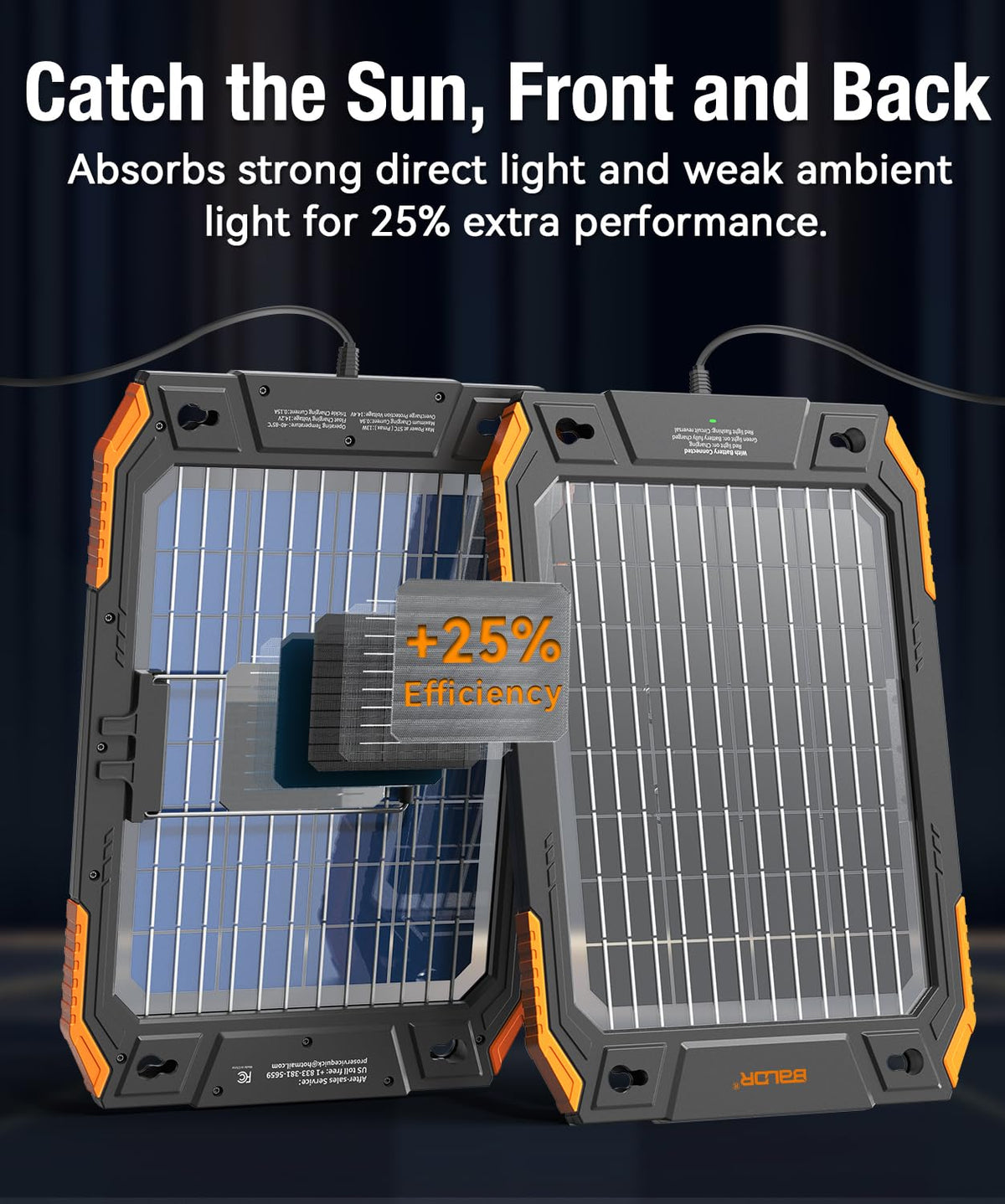 Baldr tool-free installation in 60 seconds with suction cups