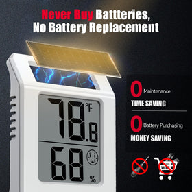 BaldrTherm 2-2 inch LCD display shows temperature and humidity clearly.