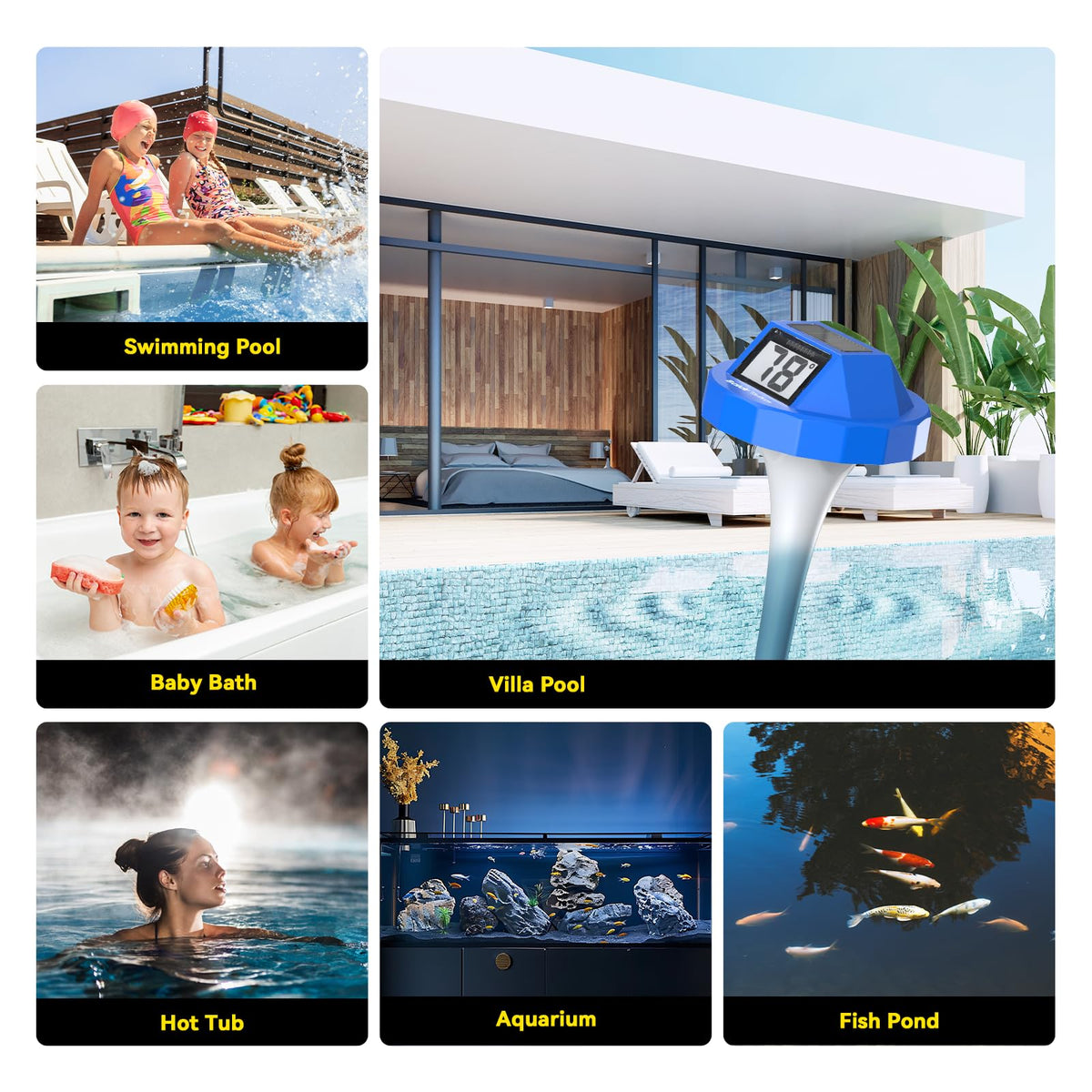BaldrTherm used in baby bath monitoring for safe water temperature