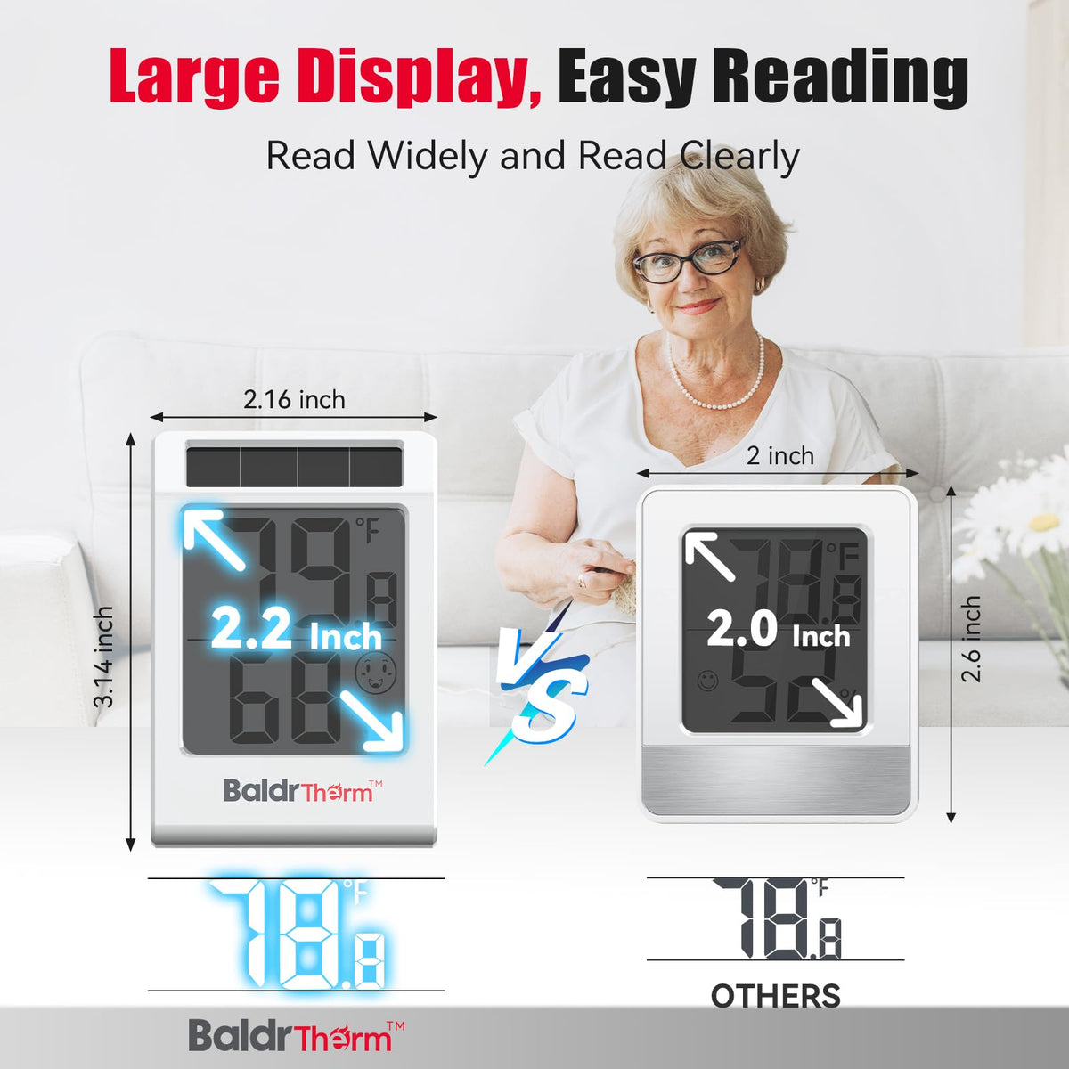 BaldrTherm compact three-pack for monitoring multiple rooms.