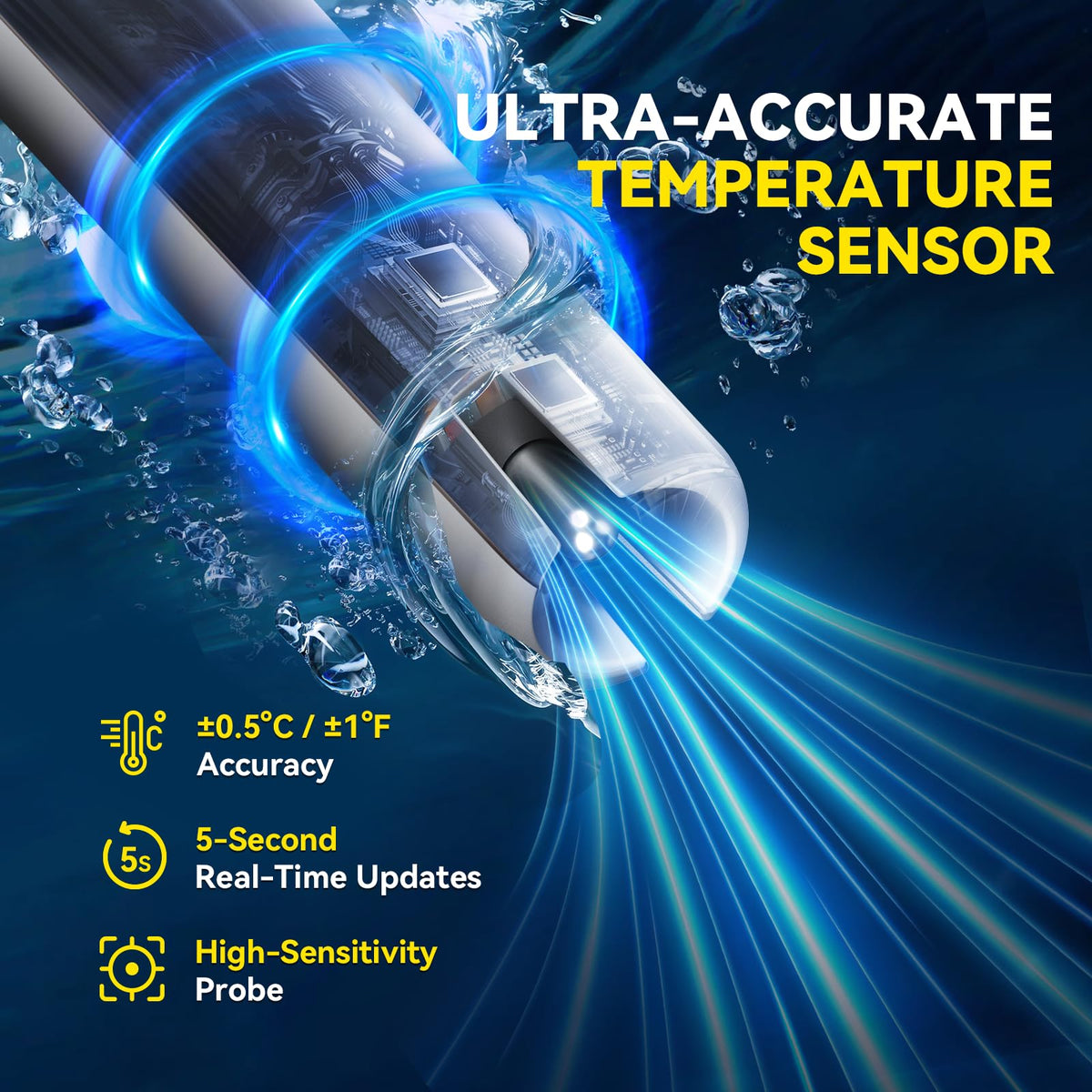 BaldrTherm dual large screens enable effortless pool readings
