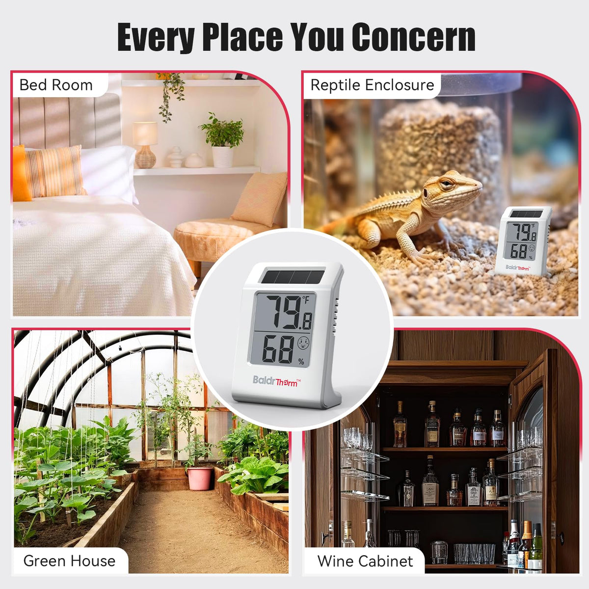 BaldrTherm humidity readings with accurate RH levels.