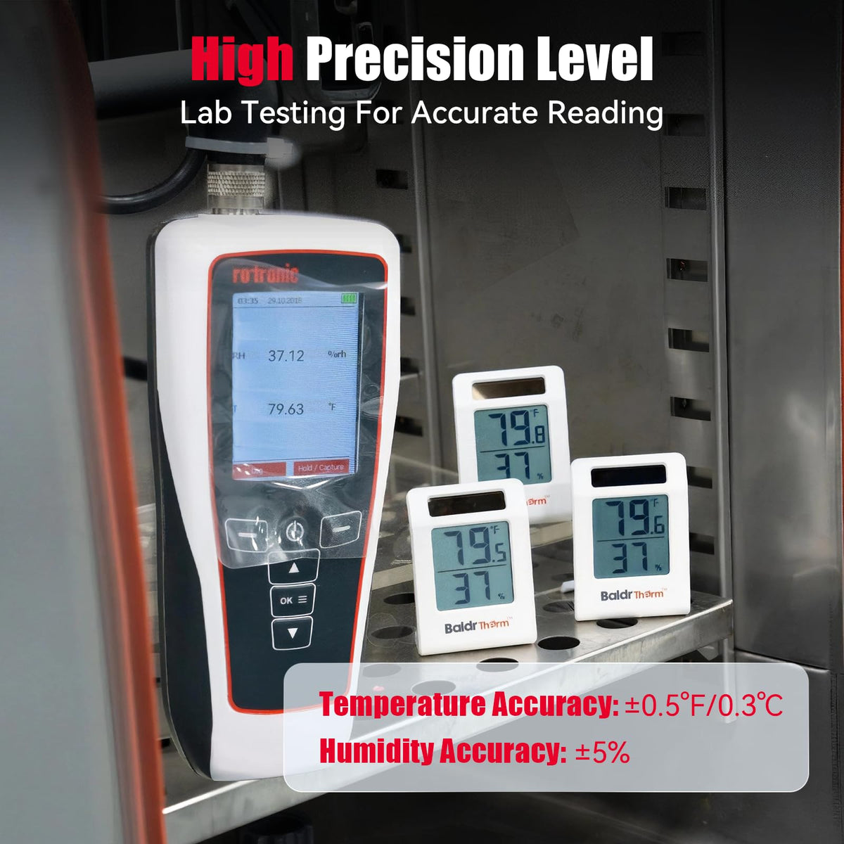 BaldrTherm hygrometer sensor with rapid 10-second updates.