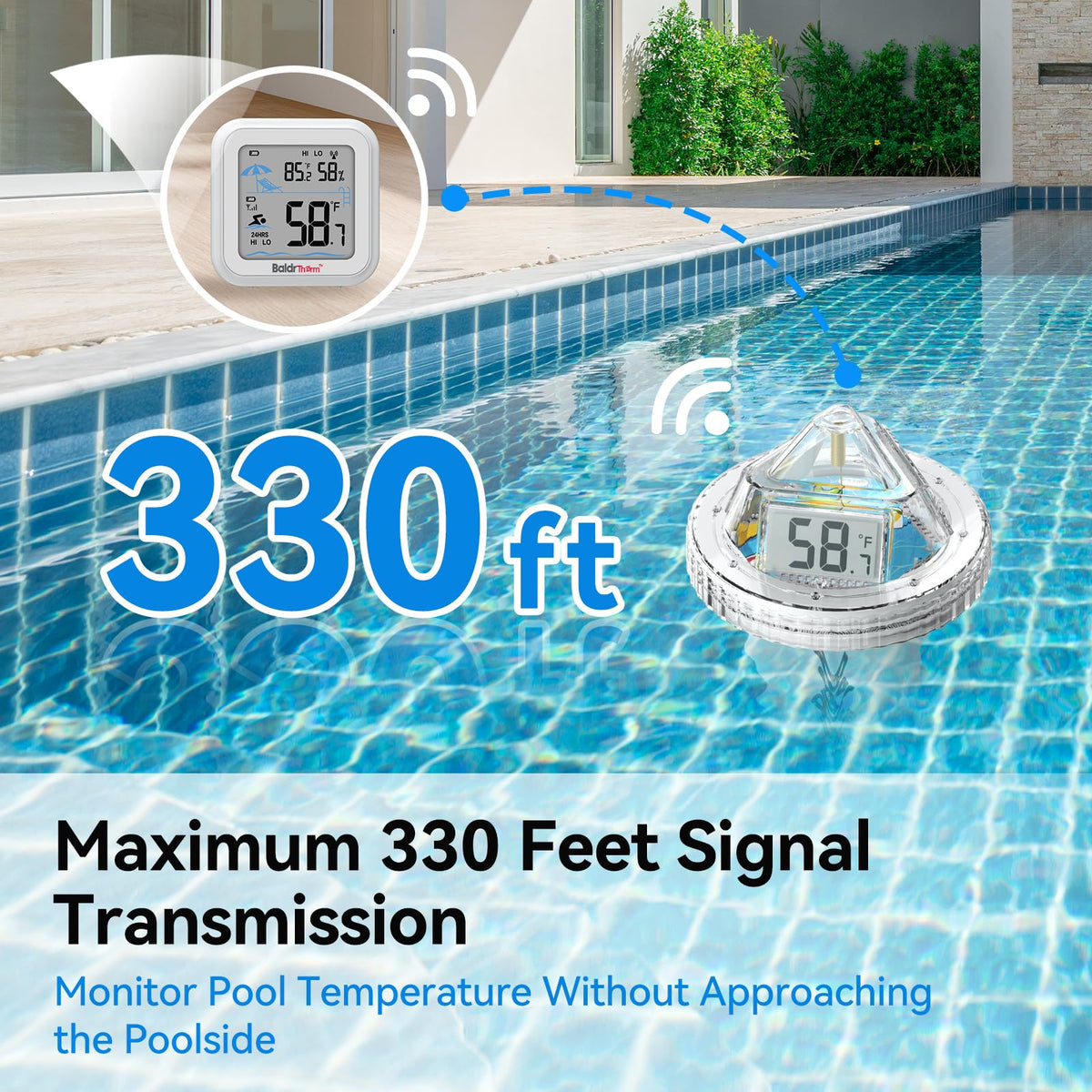 BaldrTherm IPX7 waterproof design withstands immersion in water