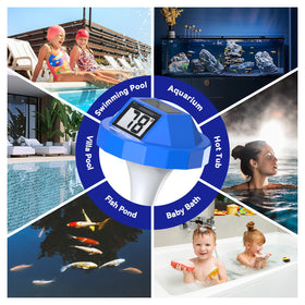 BaldrTherm pool thermometer with quick-read display for easy spa temperature checks.