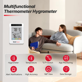 BaldrTherm wall or tabletop mount design blends with any space.