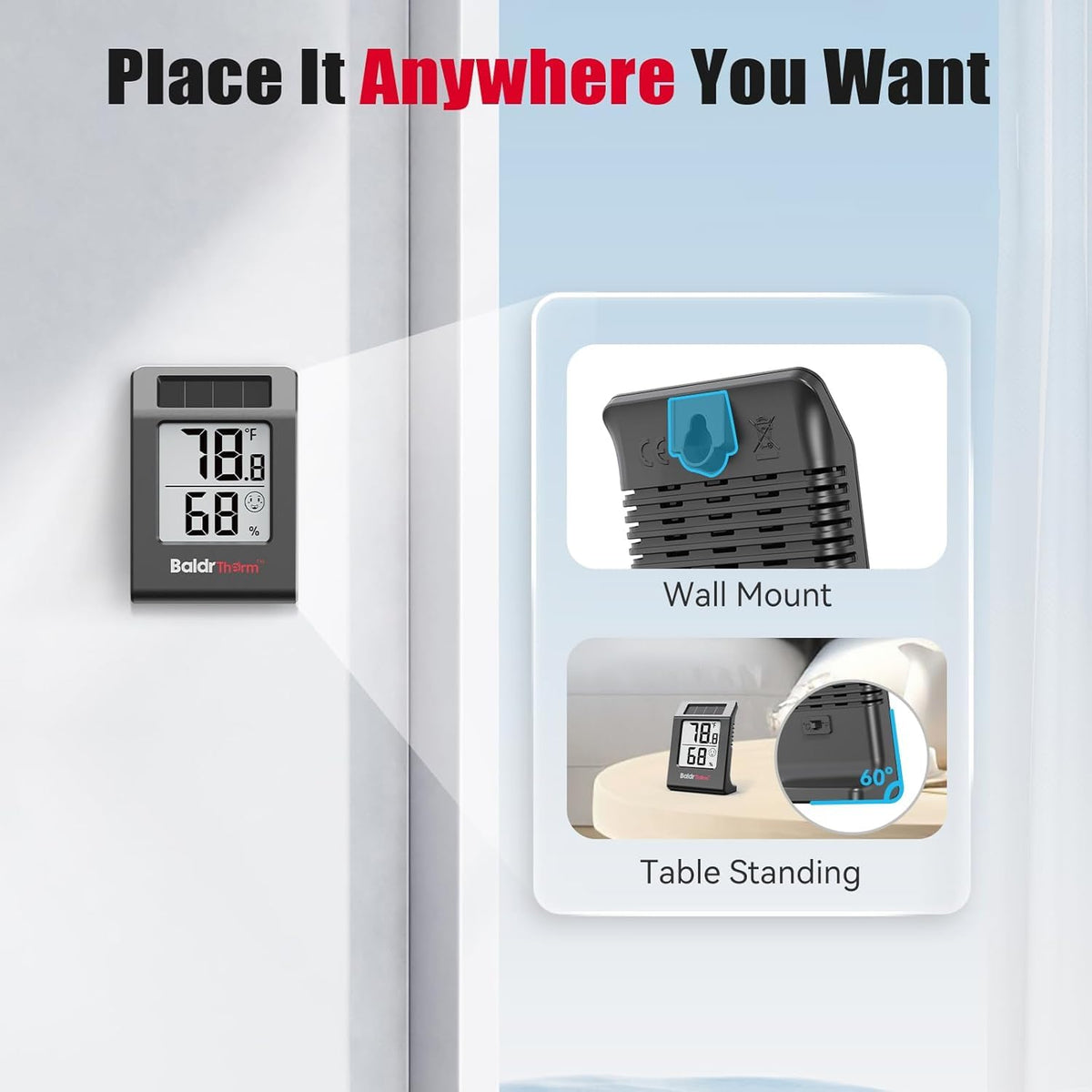 BaldrTherm wine cellar monitoring supports moisture-aware storage.