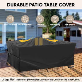 BALEINE patio sofa cover waterproof guards outdoor seating from rain and debris