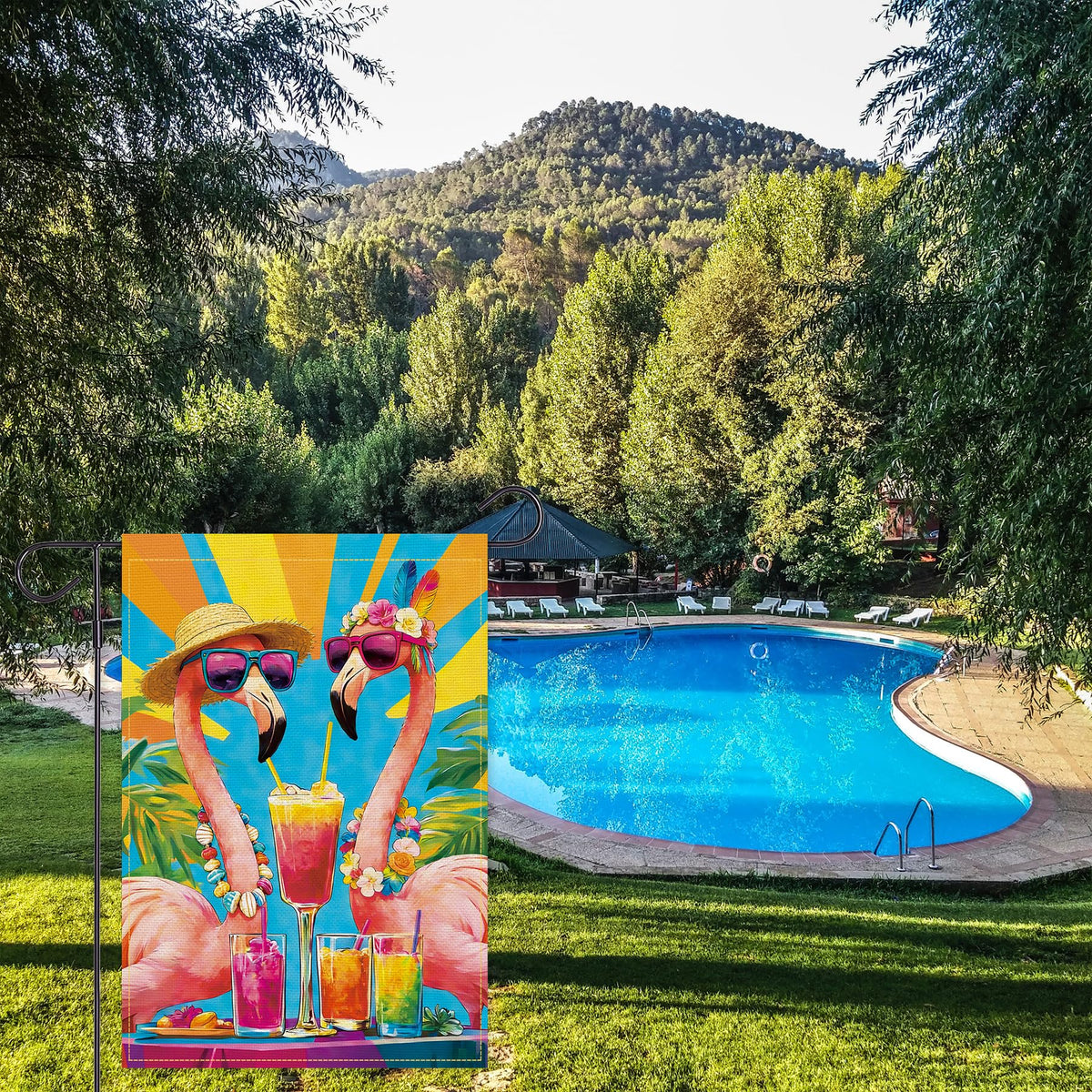 Balgardekor 12x18 flag fits standard stands and seasonal decor.