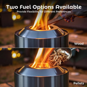 Compact, durable construction suitable for night-time gatherings