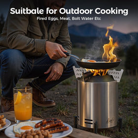 Portable fire pit lets you move from patio to campsite with ease