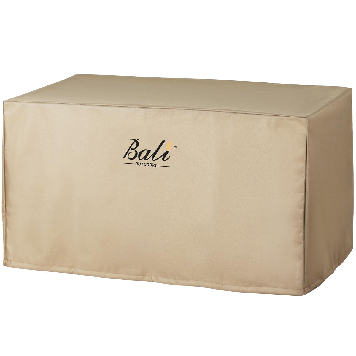 BALI OUTDOORS rectangular fire pit cover provides waterproof protection for rain and snow.