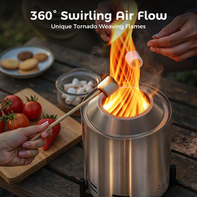 Bali Outdoors smokeless design keeps air clear for indoor or outdoor use