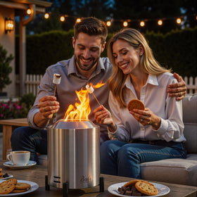 BALI OUTDOORS stainless steel surface endures weather and heat for lasting use