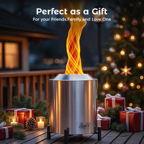 Tabletop fire pit rack supports 6-8 inch pots for on-site cooking