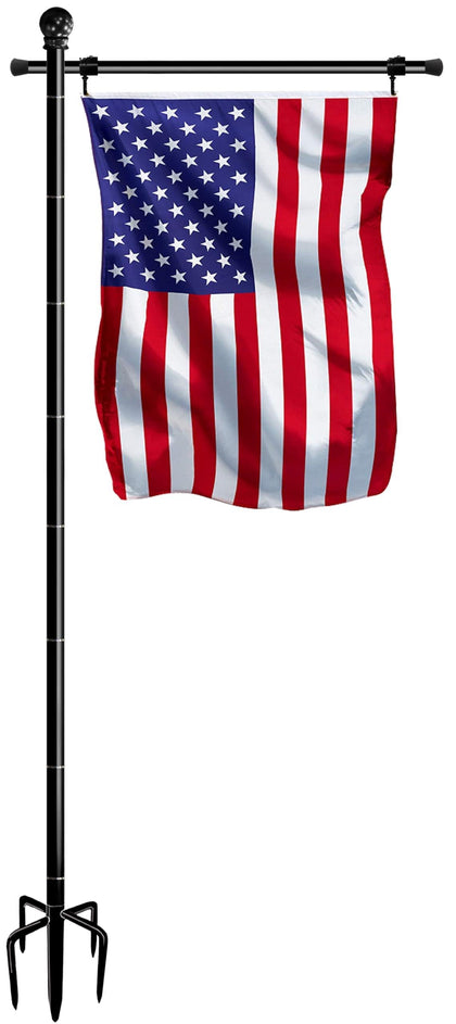 BALIE SPACE 10ft flag pole set for outdoor displays, weather-ready and sturdy.