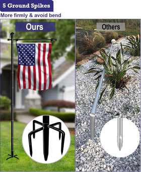 BALIE SPACE easy-assembly flag pole for quick setup.