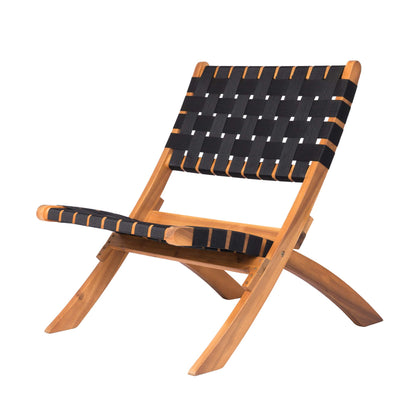 Balkene Home Sava folding chair with wood finish for stylish outdoor seating.