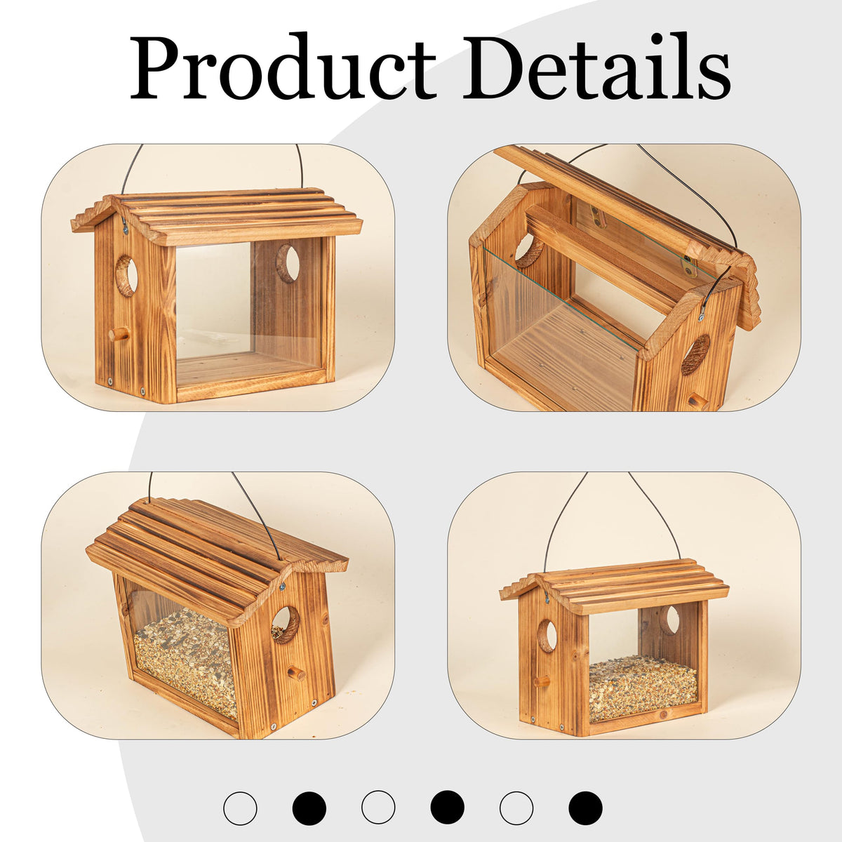 BalterFF wall-mount bird feeder saving space while inviting multiple species