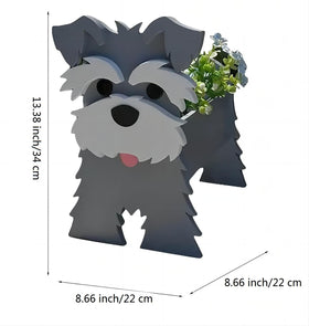 Bamboo's Grocery LoKii dog planter – side view, versatile indoor-outdoor use.