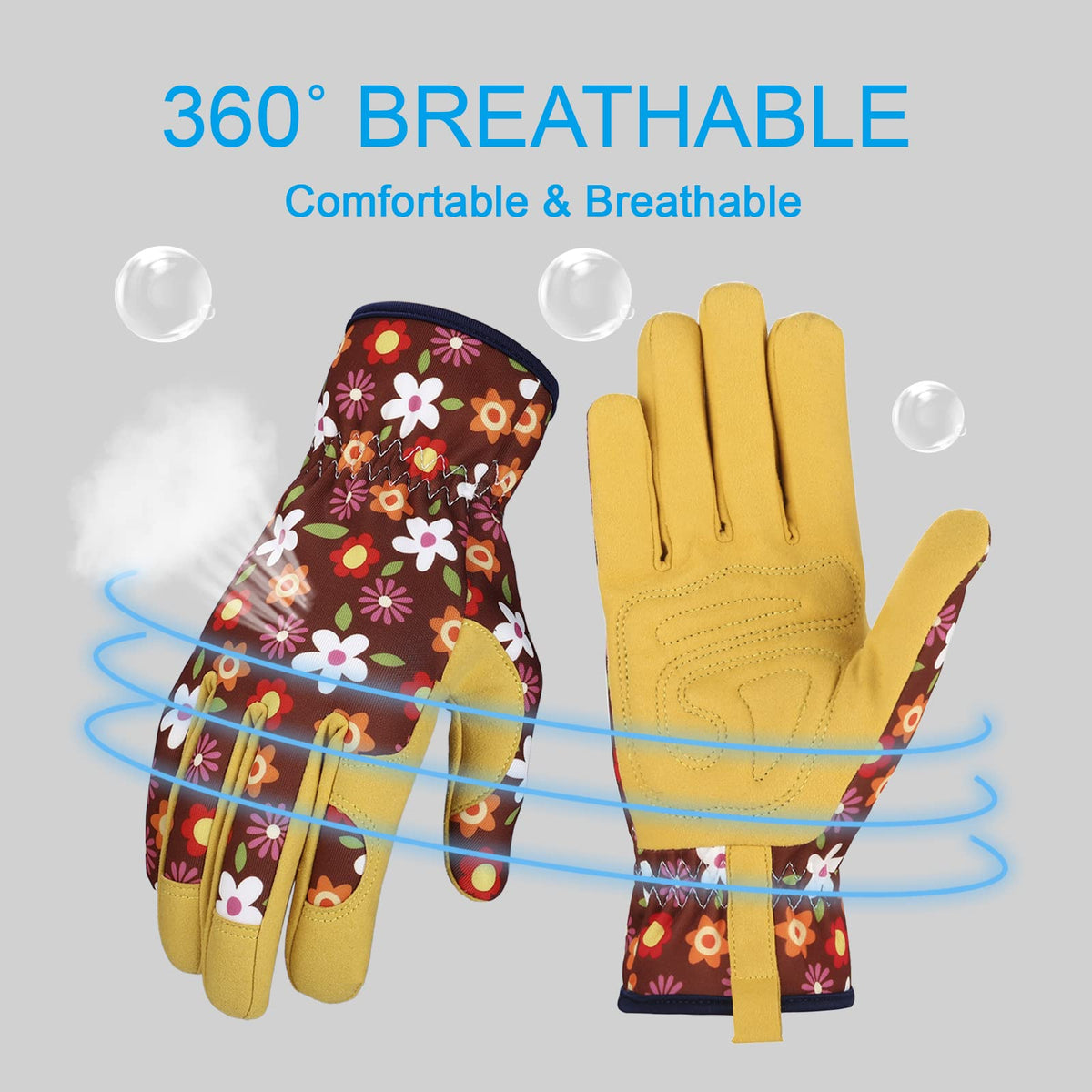 Breathable back panel and snug wrist support for all-day comfort.