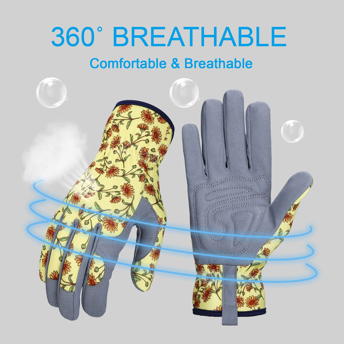 Bamllum gloves with elastic wrist prevent debris from entering during digging.