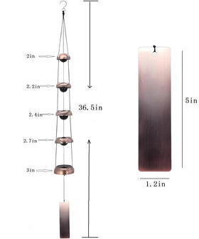 BamOYObu feng shui wind chimes by an entryway promote balanced energy