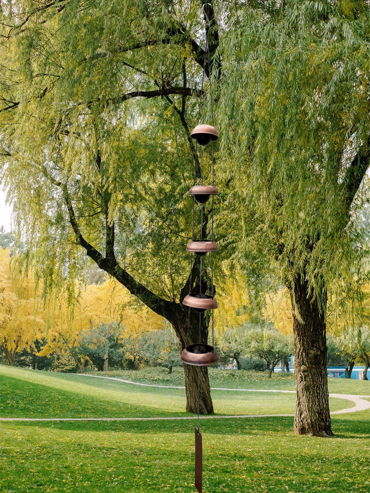 BamOYObu zen garden wind chimes add minimalist décor and soothing tones