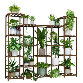 Bamworld 12-level design holds at least 14 pots for versatile arrangement.