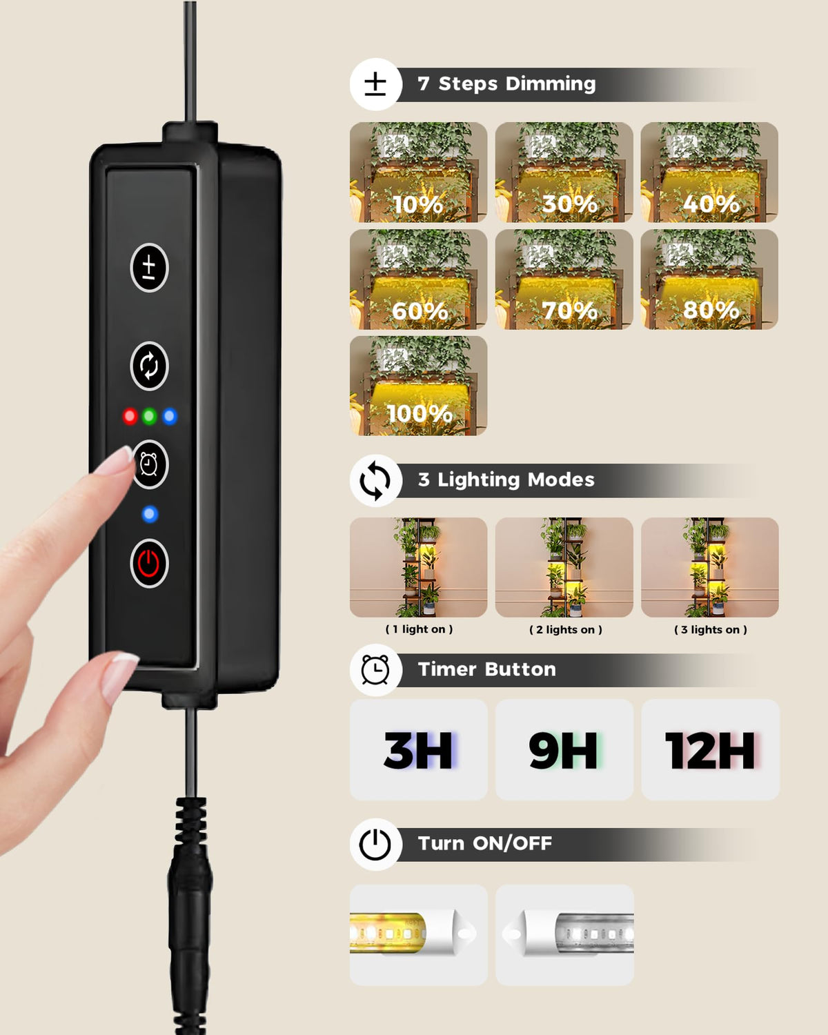 Bamworld 61-inch height provides ample room for multiple pots.