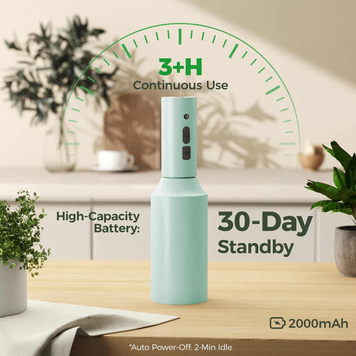Bamworld 750ml bottle capacity for extended watering sessions