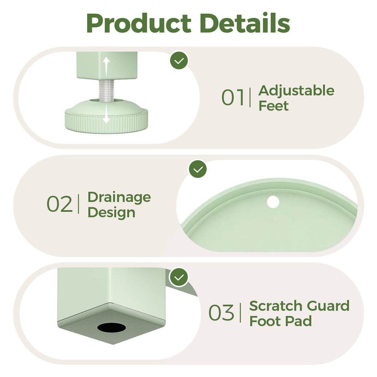Bamworld easy-assembly plant shelf ships ready to set up quickly.