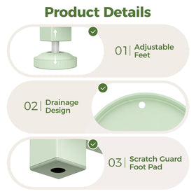 Bamworld easy-assembly plant shelf ships ready to set up quickly.