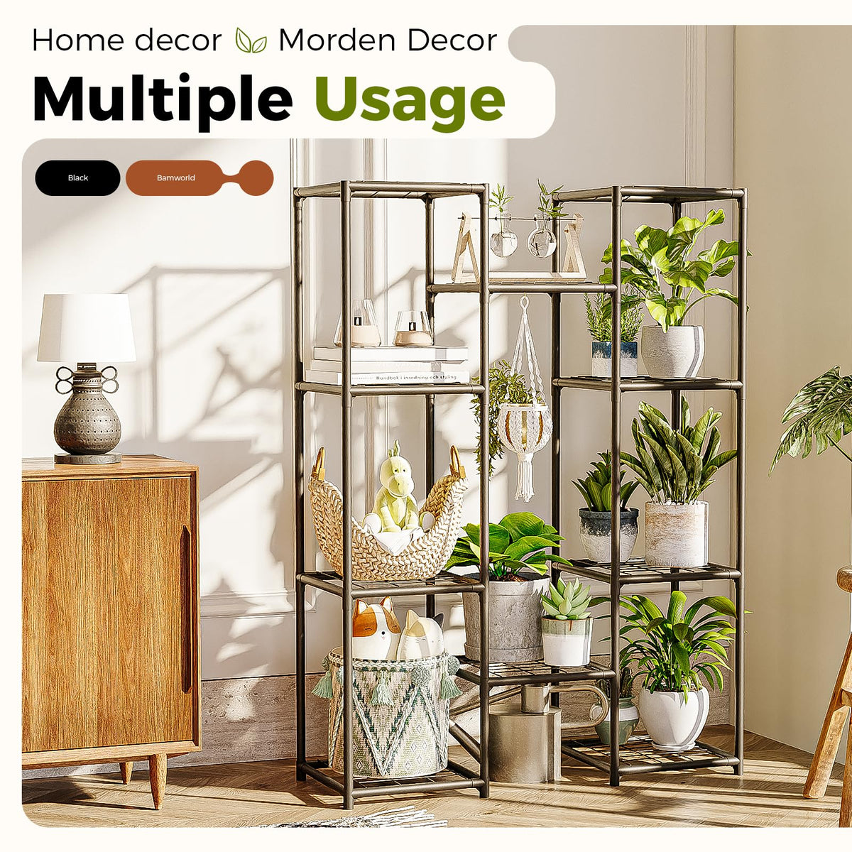 Easy installation with clear instructions to set up Bamworld plant stand quickly.