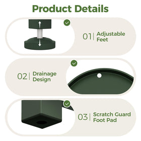 Bamworld easy-assembly plant stand for quick setup and stylish display.