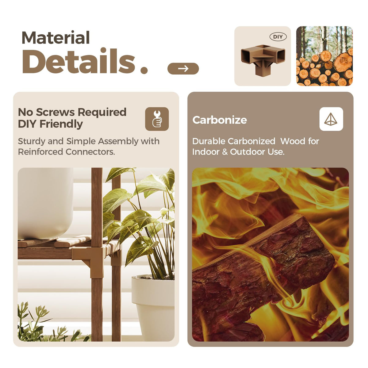 Bamworld easy-install design with no screws simplifies setup.