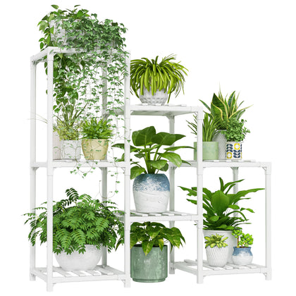 Bamworld indoor plant stand 3 tiers with clear sun exposure for healthy plants.