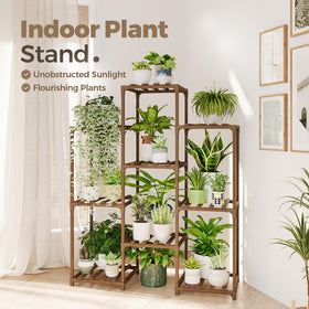Bamworld ladder-style plant holder elevates greenery with secure assembly