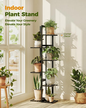 Bamworld plant stand demonstrates strong load capacity for heavier pots.