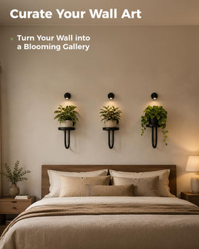 Bamworld modern plant hanger for living room adds contemporary style.